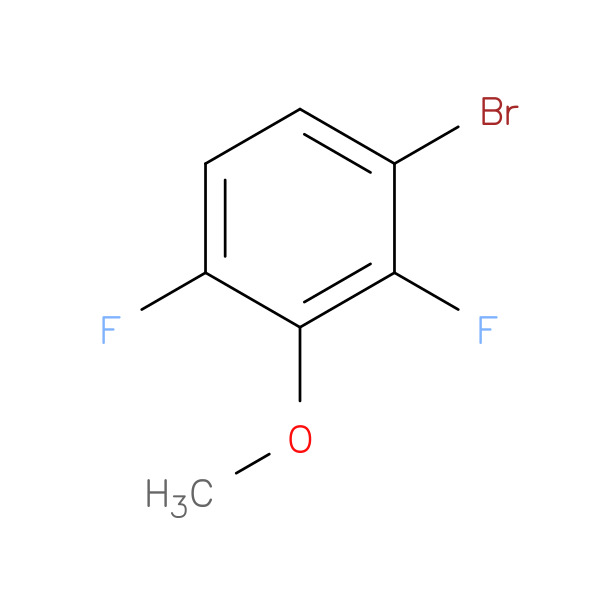 1-Bromo-2,4-difluoro-3-methoxybenzene 化学構造式
