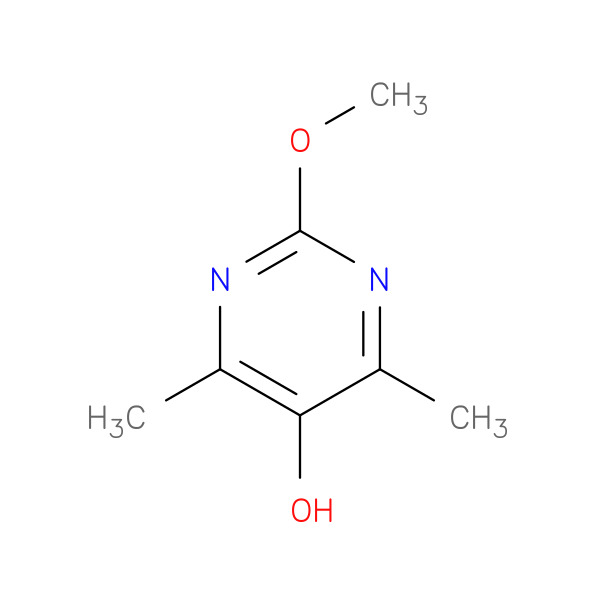 2-methoxy-4,6-dimethylpyrimidin-5-ol 化学構造式
