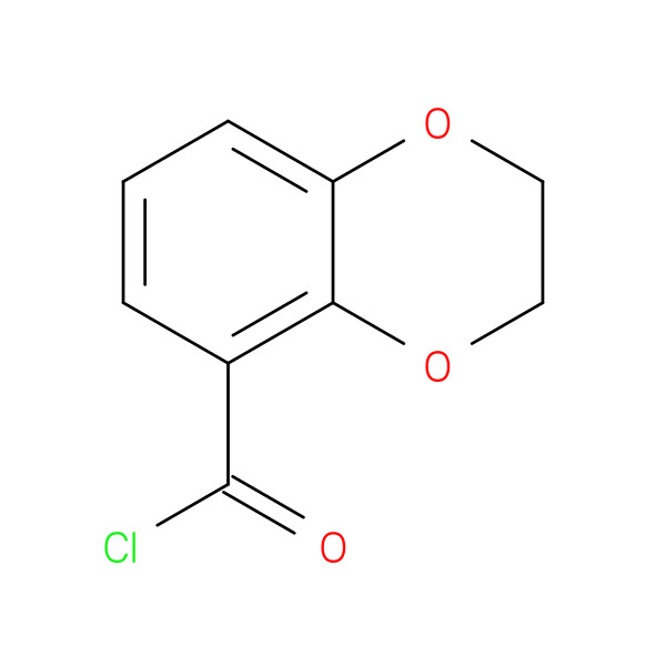 2,3-Dihydro-1,4-benzodioxine-5-carbonyl chloride 化学構造式
