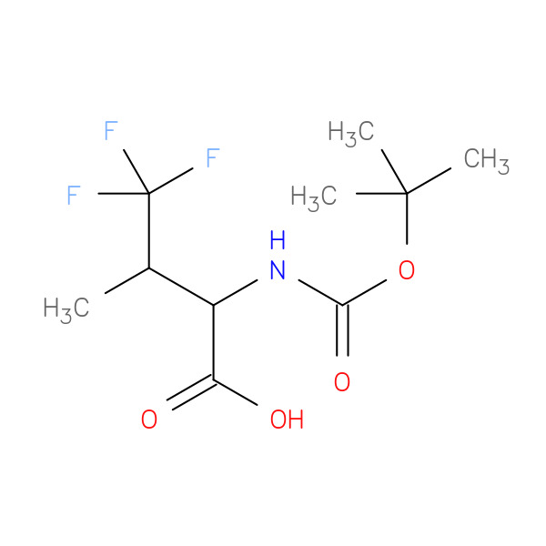 BOC-D,L-4,4,4-TRIFLUOROVALINE 化学構造式