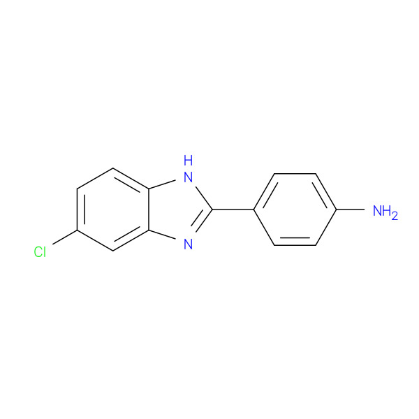 4-(5-Chloro-1h-benzoimidazol-2-yl)-phenylamine 化学構造式