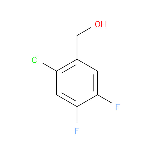 4-CHLORO-2,6-DIFLUOROBENZYL ALCOHOL 化学構造式