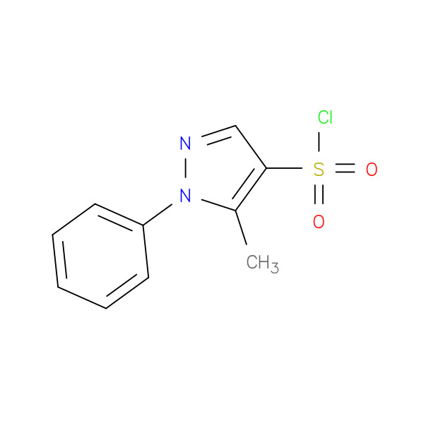5-METHYL-1-PHENYL-1H-PYRAZOLE-4-SULFONYL CHLORIDE 化学構造式