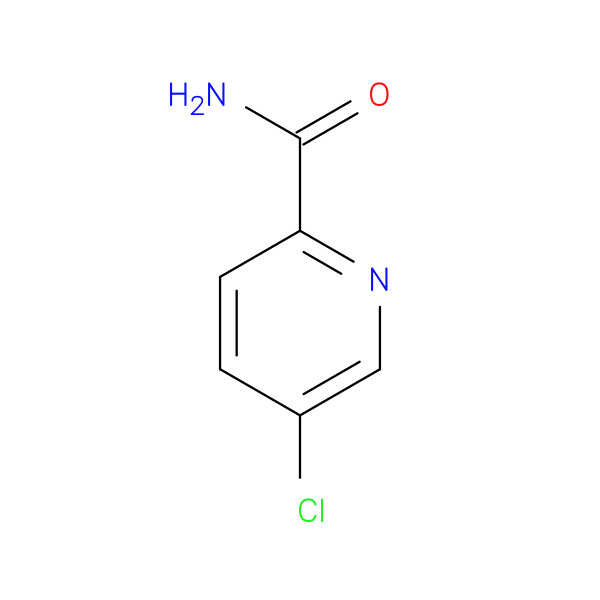5-Chloropyridine-2-carboxamide 化学構造式