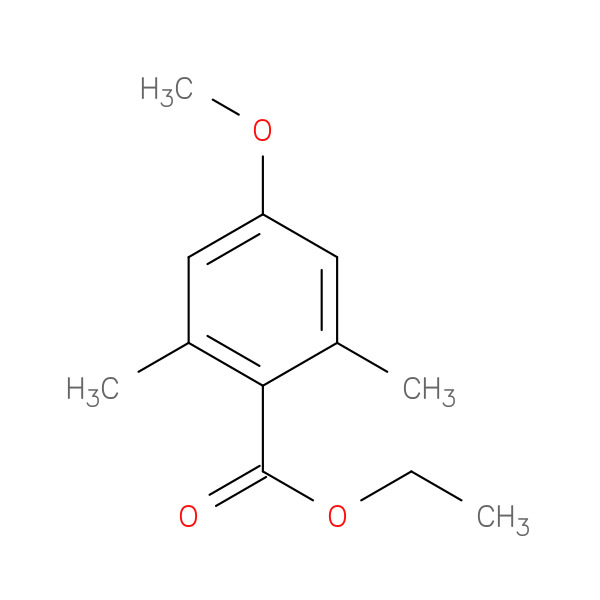Ethyl 4-methoxy-2,6-dimethylbenzoate 化学構造式