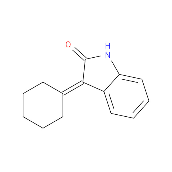 3-cyclohexylidene-1,3-dihydro-indol-2-one 化学構造式