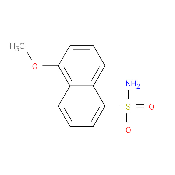 5-Methoxynaphthalene-1-sulfonamide 化学構造式