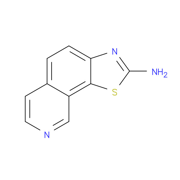 Thiazolo[4,5-h]isoquinolin-2-amine (9CI) 化学構造式