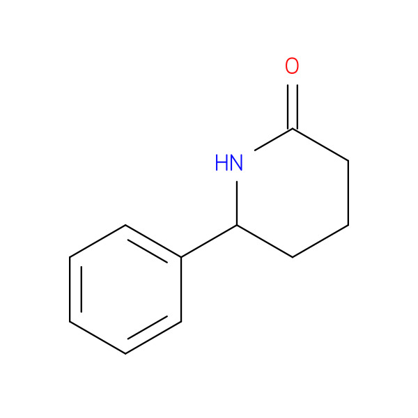6-Phenylpiperidin-2-one 化学構造式