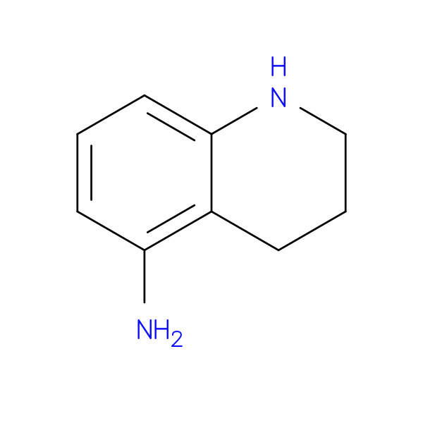 1,2,3,4-Tetrahydroquinolin-5-amine 化学構造式