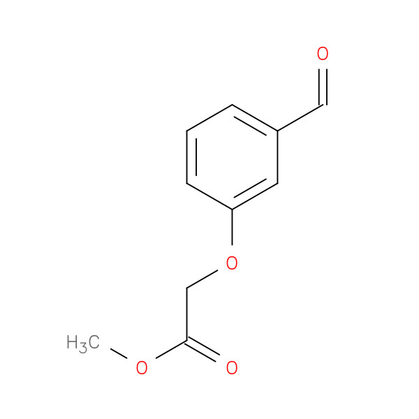 Methyl (3-formylphenoxy)acetate 化学構造式