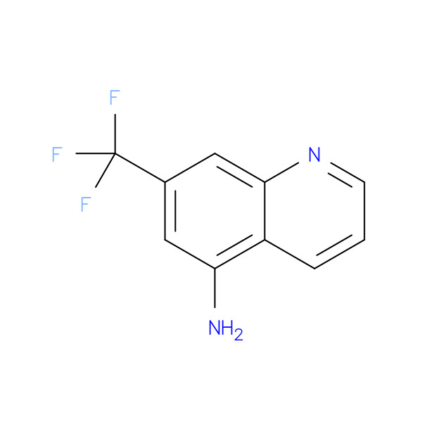 7-(Trifluoromethyl)quinolin-5-amine 化学構造式