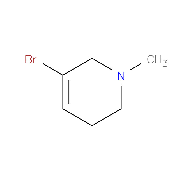 3-Bromo-1-Methyl-1,2,5,6-Tetrahydropyridine 化学構造式