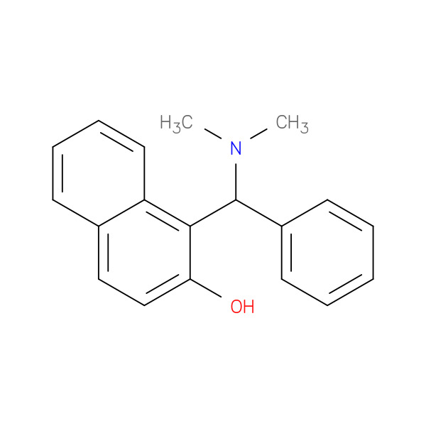 1-((Dimethylamino)(phenyl)methyl)naphthalen-2-ol 化学構造式