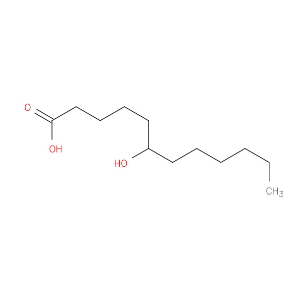 6-Hydroxylauric acid 化学構造式