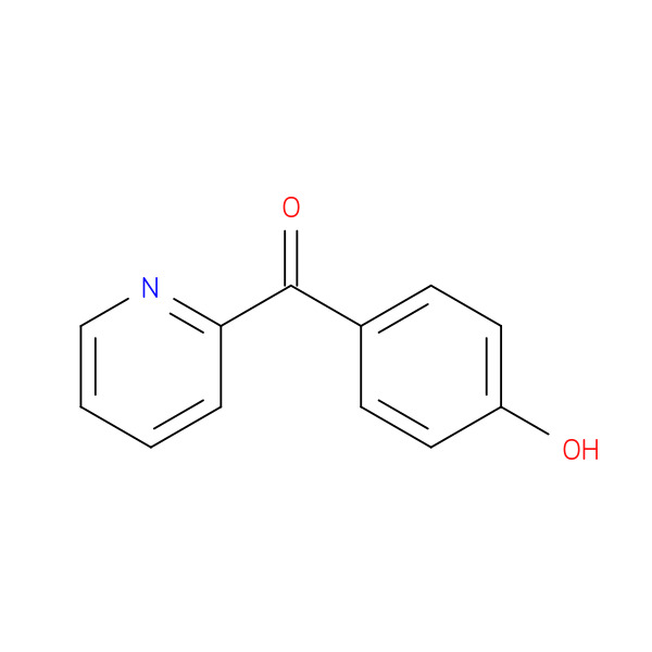 p-hydroxyphenyl 2-pyridyl ketone 化学構造式