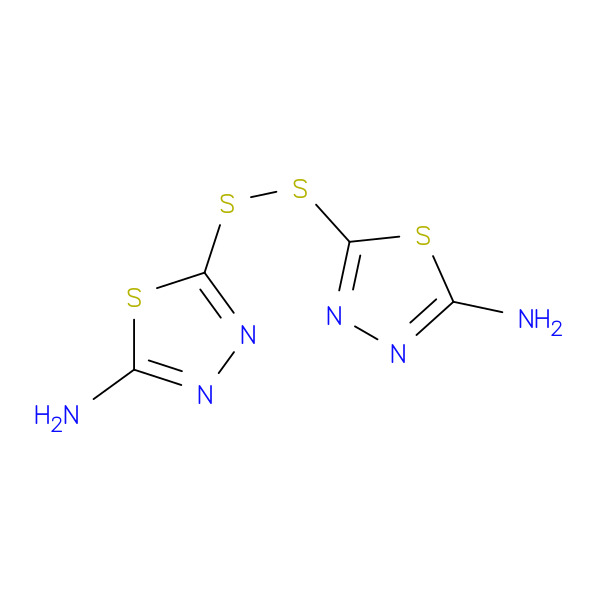 4-thiadiazol-2-amine,5,5’-dithiobis-3 化学構造式