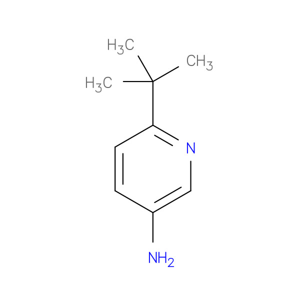 3-Pyridinamine,6-(1,1-dimethylethyl)-(9CI) 化学構造式