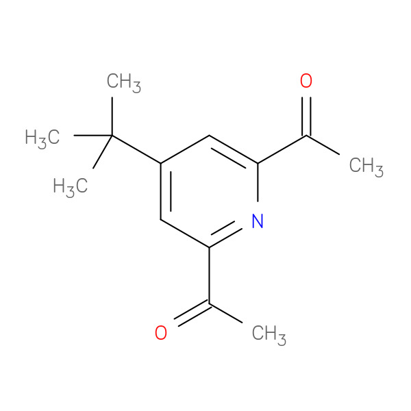4-tert.-Butyl-2,6-diacetylpyridine 化学構造式