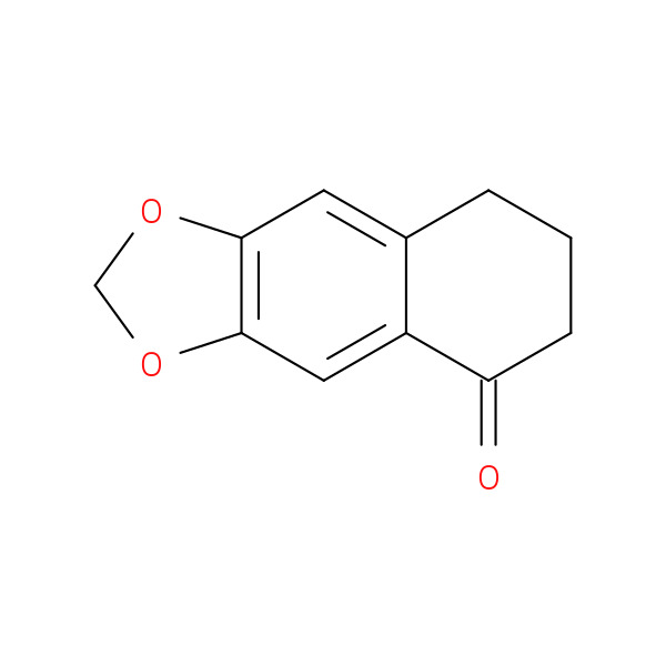 6,7-(METHYLENEDIOXY)-1-TETRALONE 化学構造式