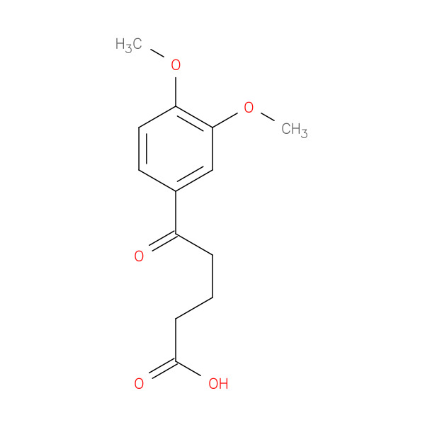 5-(3,4-DIMETHOXYPHENYL)-5-OXOVALERIC ACID 化学構造式