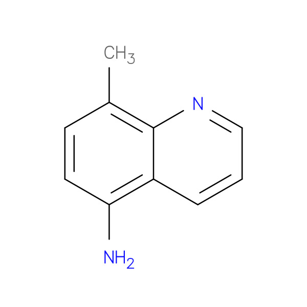 8-METHYLQUINOLIN-5-AMINE 化学構造式