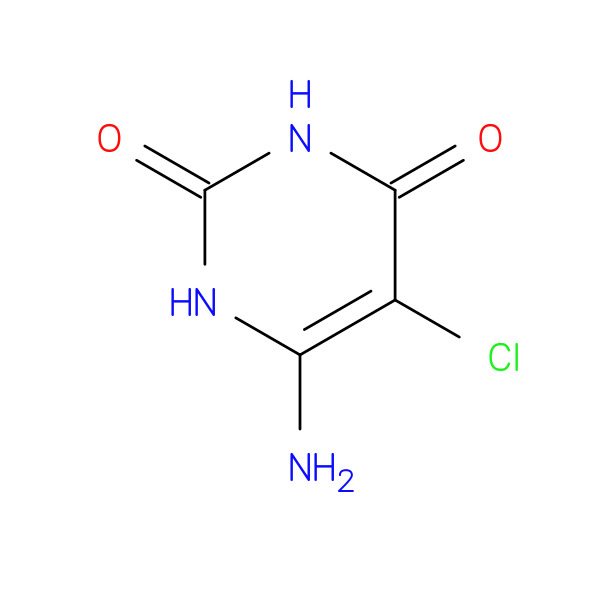Uracil, 6-aMino-5-chloro- (7CI) 化学構造式