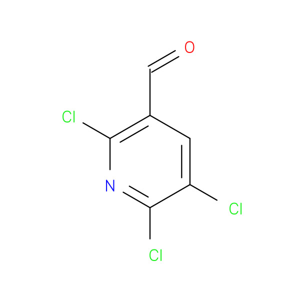 2,5,6-Trichloropyridine-3-carboxaldehyde 化学構造式