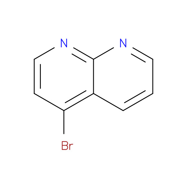 4-BROMO-1,8-NAPHTHYRIDINE 化学構造式