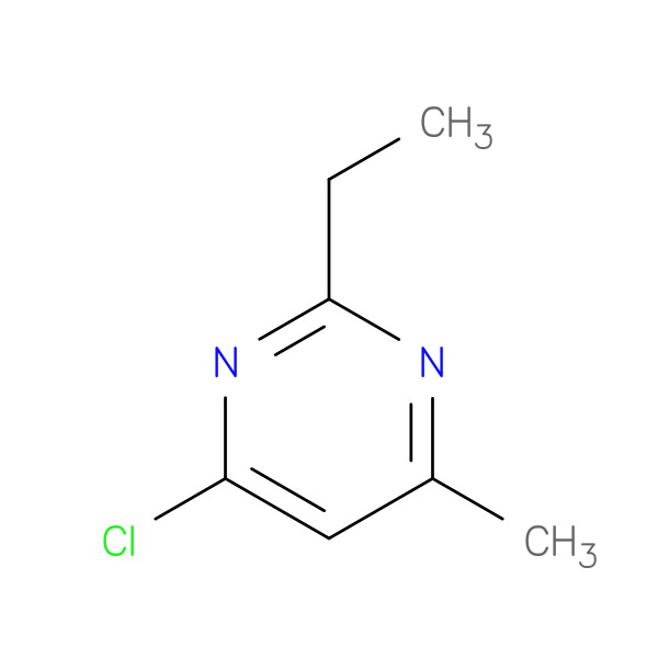 4-chloro-2-ethyl-6-methylpyrimidine 化学構造式