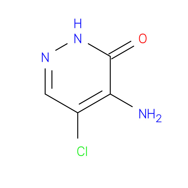 4-Amino-5-chloro-3(2H)-pyridazinone 化学構造式