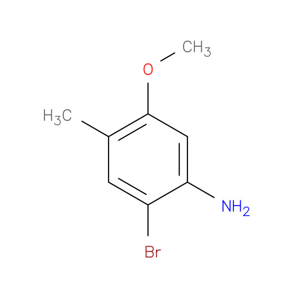 2-bromo-5-methoxy-4-methylaniline 化学構造式