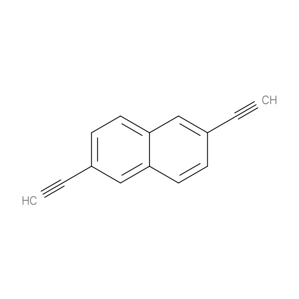 2,6-Diethynylnaphthalene 化学構造式