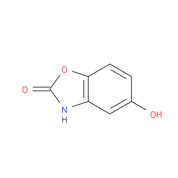 2(3H)-Benzoxazolone,  5-hydroxy- 化学構造式