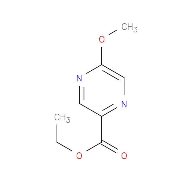 Ethyl 5-Methoxypyrazine-2-carboxylate 化学構造式
