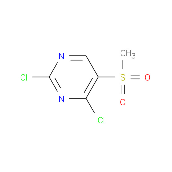 2,4-dichloro-5-(methylsulfonyl)pyrimidine 化学構造式