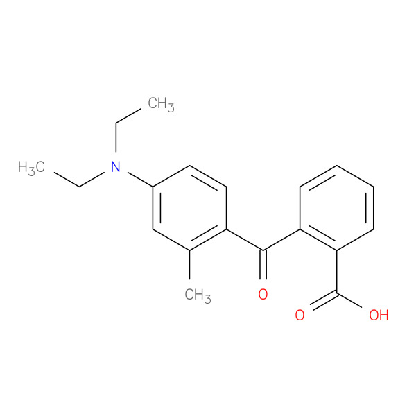 2-[4-(diethylamino)-2-methylbenzoyl]benzoic acid 化学構造式