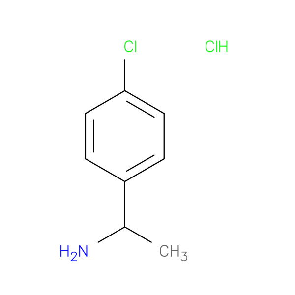 1-(4-Chlorophenyl)ethanamine HCl 化学構造式