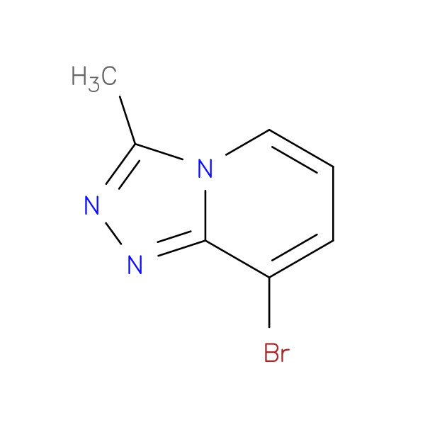 8-bromo-3-methyl-[1,2,4]triazolo[4,3-a]pyridine 化学構造式