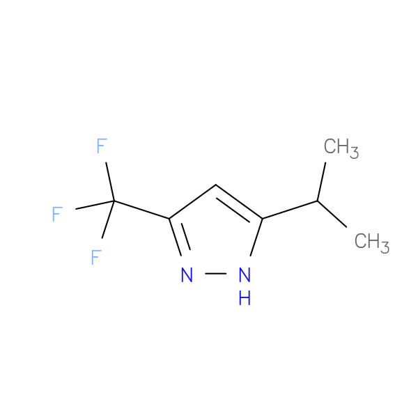 3-(trifluoroMethyl)-5-isopropyl-1H-pyrazole 化学構造式
