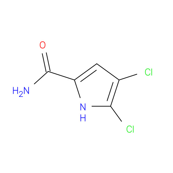 1H-Pyrrole-2-carboxaMide, 4,5-dichloro- 化学構造式