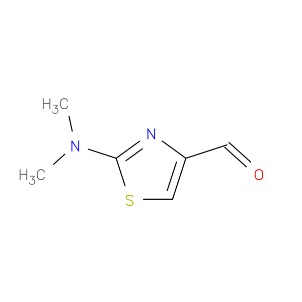 2-(Dimethylamino)thiazole-4-carbaldehyde 化学構造式