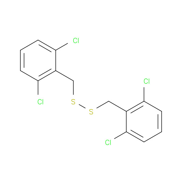 1,2-BIS(2,6-DICHLOROBENZYL)DISULFANE 化学構造式