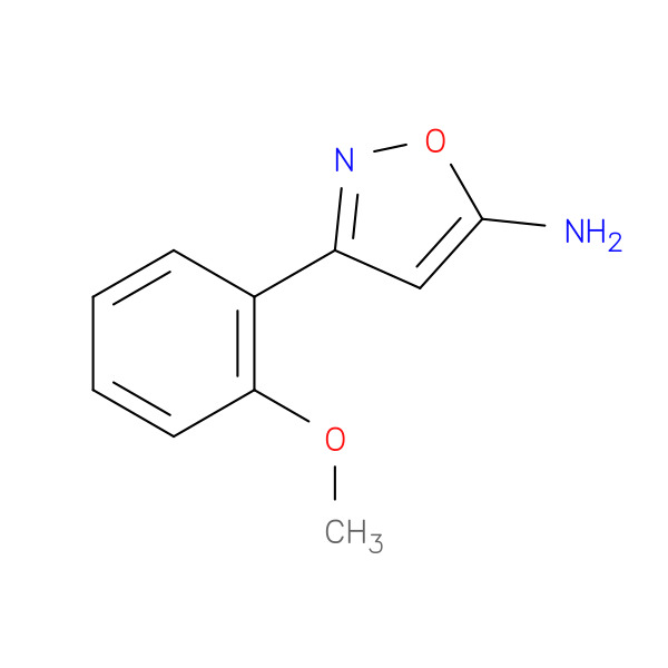 3-(2-methoxyphenyl)-1,2-oxazol-5-amine 化学構造式