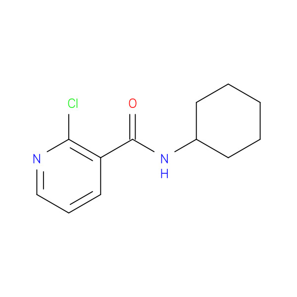 2-CHLORO-N-CYCLOHEXYLNICOTINAMIDE 化学構造式