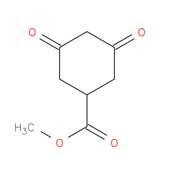 Cyclohexanecarboxylic acid, 3,5-dioxo-, methyl ester 化学構造式