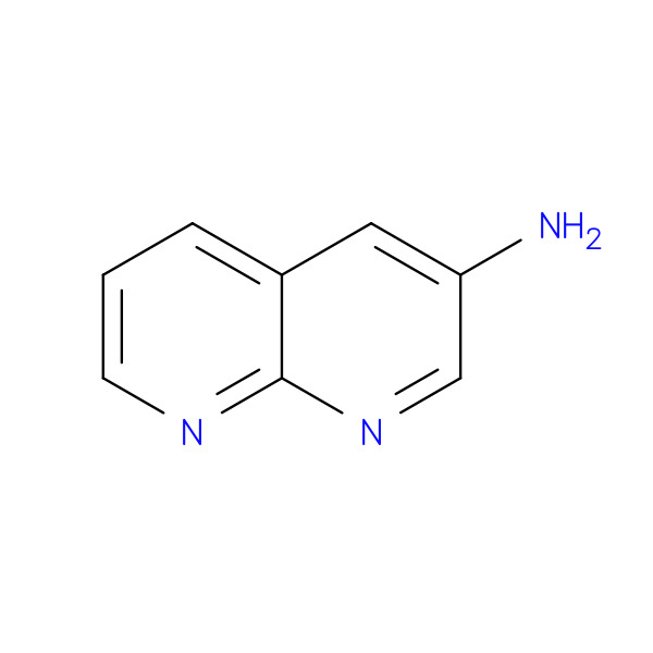 1,8-NAPHTHYRIDIN-3-AMINE 化学構造式