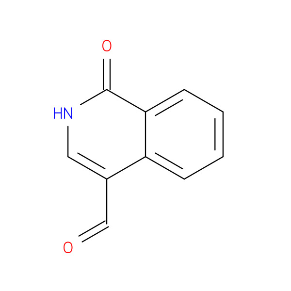 1-OXO-1,2-DIHYDROISOQUINOLINE-4-CARBALDEHYDE 化学構造式