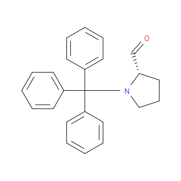 (S)-1-tritylpyrrolidine-2-carbaldehyde 化学構造式
