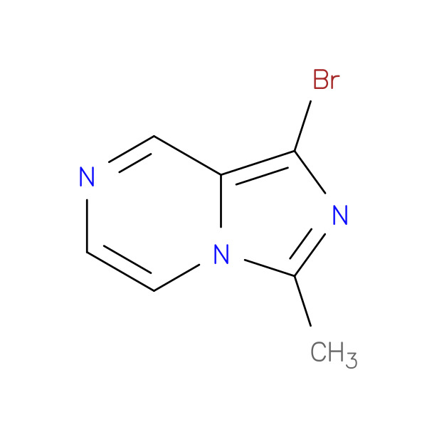 1-Bromo-3-methylimidazo[1,5-a]pyrazine 化学構造式